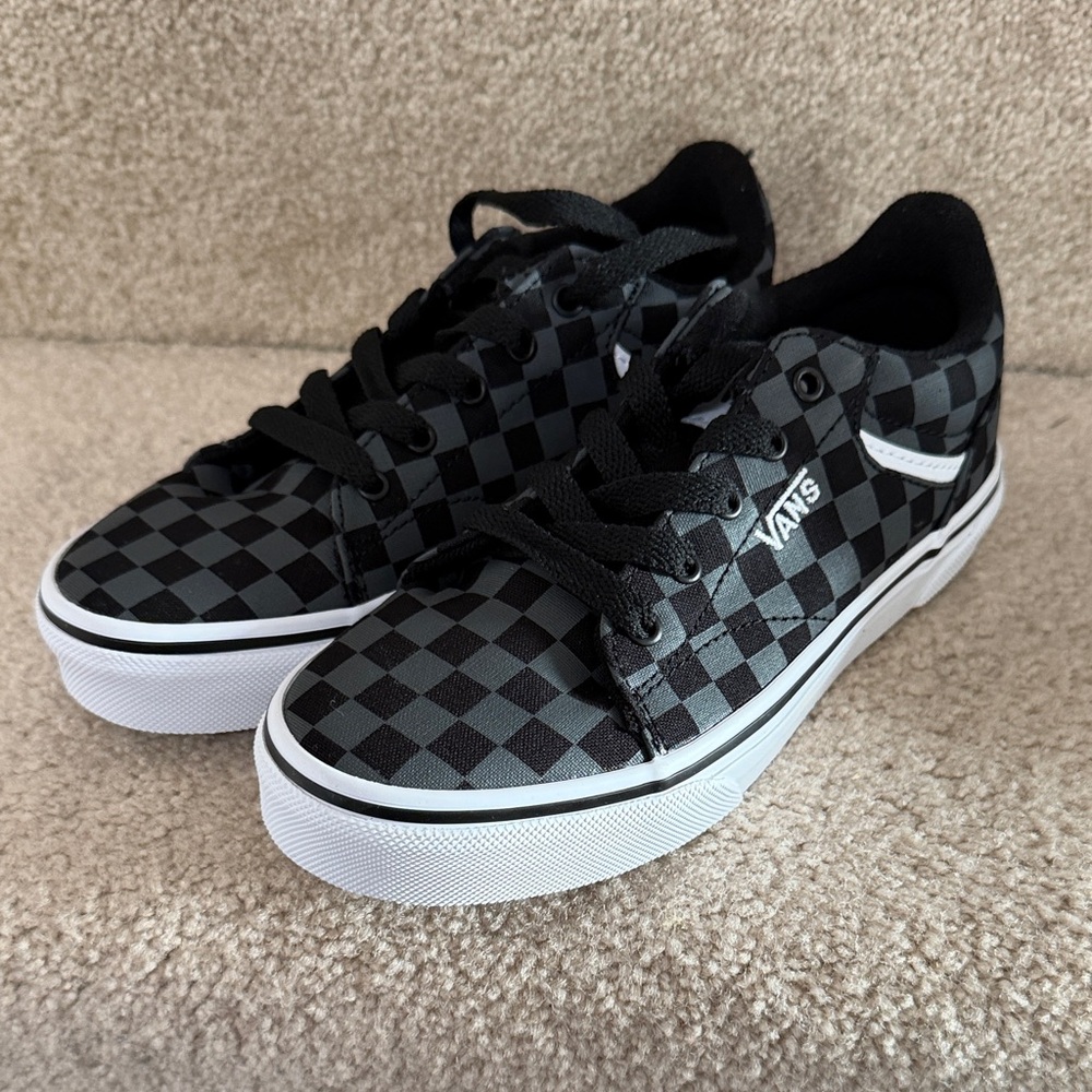 Vans Black & Gray Checkerboard Skate Sneakers